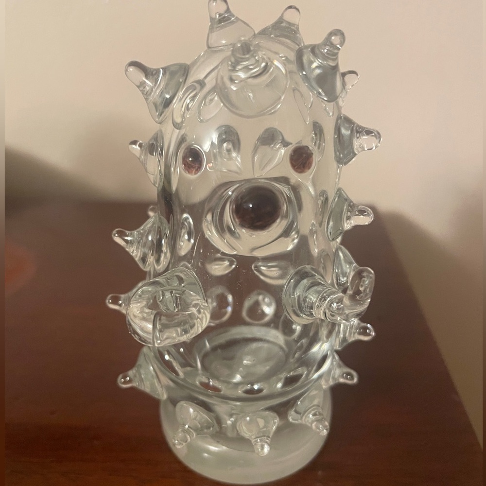 Crystal hedgehog figure